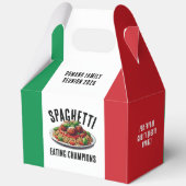 Funny Spaghetti Eating Champions Family Reunion Geschenkschachtel (Rückseite)