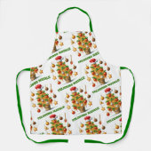 Funny Spaghetti Weihnachtsbaum Delizioso Natale! Schürze (Vorderseite)