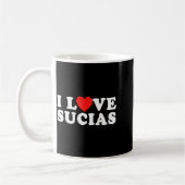 Funny Spanish I Love Sucias - I Heart Sucias Kaffeetasse (Links)