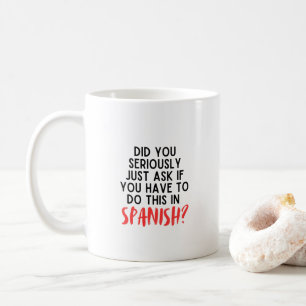 Funny Spanish Teacher Geschenke Kaffeetasse