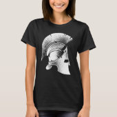 Funny Spartan Griechischer Helmet Niedlich Gladiat T-Shirt (Vorderseite)
