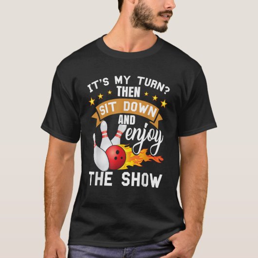 Funny Spaß Bowler Bowling T-Shirt (Vorderseite)