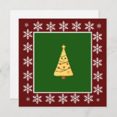 Funny Spaß Cartoon Käse Frohe Weihnachten (Vorne/Hinten)