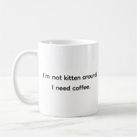 Funny Spaß Cat Lover Kaffee Addict Classic Weiß