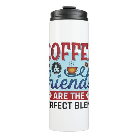 Funny Spaß Coffee Quotes für Kaffeeliebhaber Gesch Thermosbecher (Vorderseite)