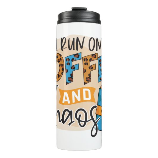 Funny Spaß Coffee Quotes für Kaffeeliebhaber Gesch Thermosbecher (Vorderseite)