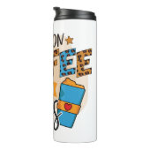 Funny Spaß Coffee Quotes für Kaffeeliebhaber Gesch Thermosbecher (Nach rechts gedreht)