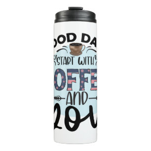 Funny Spaß Coffee Quotes für Kaffeeliebhaber GIFT  Thermosbecher