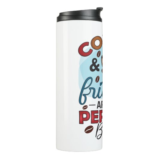 Funny Spaß Coffee Quotes für Kaffeeliebhaber GIFT  Thermosbecher (Nach links gedreht)