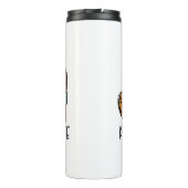 Funny Spaß Coffee Quotes Peace Liebe Kaffee Kaffee Thermosbecher (Rückseite)