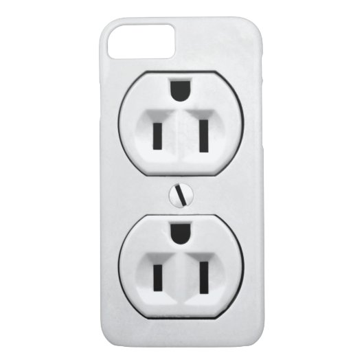 Funny Spaß Joke Electrical Outlet Custom Case-Mate iPhone Hülle (Rückseite)