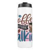 Funny Spaß Kaffeekonzerte für Kaffeeliebthistrom Thermosbecher (Vorderseite)