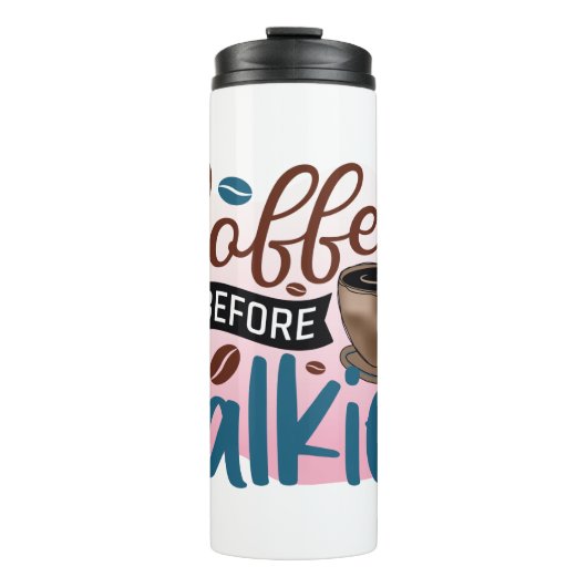 Funny Spaß Kaffeekonzerte für Kaffeeliebthistrom Thermosbecher (Vorderseite)