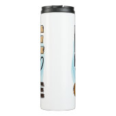 Funny Spaß Kaffeequitten für Kaffeeliebhaber Therm Thermosbecher (Rückseite)