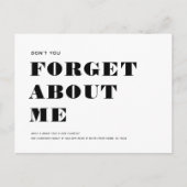 Funny Spaß Neue Adresse Einfache Minimalistische B Ankündigungspostkarte (Vorderseite)