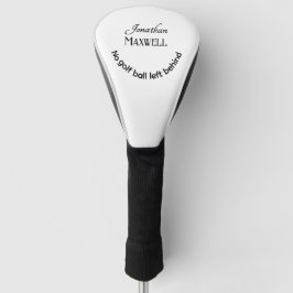 Funny Spaß Personalisierte Namen Moderne Schwarze  Golf Headcover