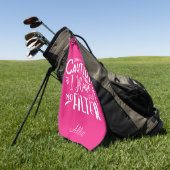 Funny Spaß Pink und White Women's Golfhandtuch (Gras)