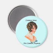 Funny Spaß Retro Frauen gesunden Menschenverstand  Magnet (Vorderseite/Rückseite)