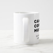 Funny Spaß Sarcasm Custom Modern Typografy Jumbo-Tasse (Rückseite)
