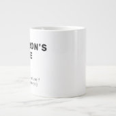 Funny Spaß Sarcasm Custom Modern Typografy Jumbo-Tasse (Vorderseite)