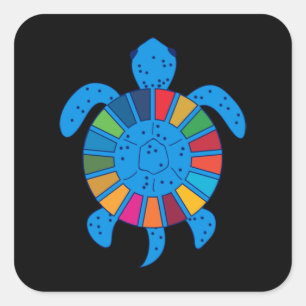 Funny Spaß Sinnvolle Geschenke Nachhaltige Ziele Quadratischer Aufkleber