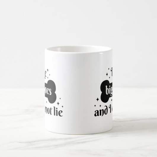Funny Spaß spielend Bold Black Bone Letting Hund Kaffeetasse (Mittel)