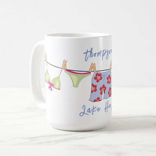 Funny Spaß Summer Personalisiert Kaffeetasse (Vorderseite Links)