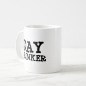 FUNNY SPASS TRENDY KAFFEE TASSE DACHDRINKER (Vorderseite Links)