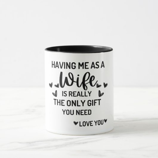 Funny Spaß Valentine Geschenk für Ehefrau | Für si Tasse (Zentrum)