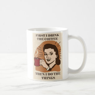 Funny Spaß Vintage Mama Ehefrau Kaffeetasse