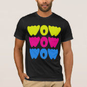 Funny Spaß WOW Sprichwort Simple Typografy Graphic T-Shirt (Vorderseite)