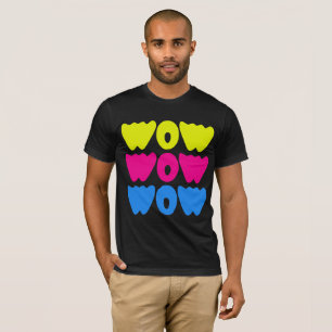 Funny Spaß WOW Sprichwort Simple Typografy Graphic T-Shirt