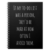 Funny Spaß Zitat Geschenk für Aufschieber Joke Notizblock (Vorderseite)