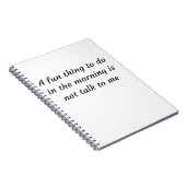 Funny Spaß Zitat Notizblock (Rechte Seite)