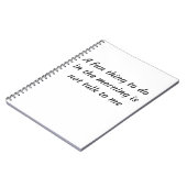 Funny Spaß Zitat Notizblock (Linke Seite)