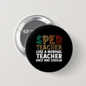 Funny Special Bildung Design für Männer Frauen Spr Button (Vorne & Hinten)