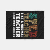 Funny Special Bildung Design für Männer Frauen Spr Fleecedecke (Vorderseite (Horizontal))