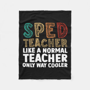 Funny Special Bildung Design für Männer Frauen Spr Fleecedecke