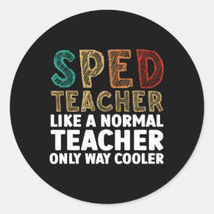 Funny Special Bildung Design für Männer Frauen Spr Runder Aufkleber