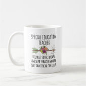 Funny Special Bildung Teacher Geschenk Idee Kaffeetasse (Links)