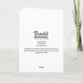 Funny Special Education Teacher Appreciation Card Karte (Rückseite)