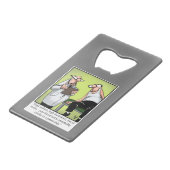 Funny Spectickles Medical Health Cartoon Spaß Geldbeutel Flaschenöffner (Vorderseite Schrägansicht)