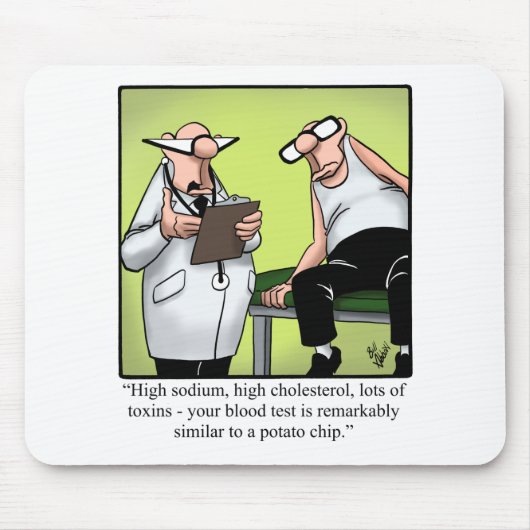 Funny Spectickles Medical Health Cartoon Spaß Mousepad (Vorne)