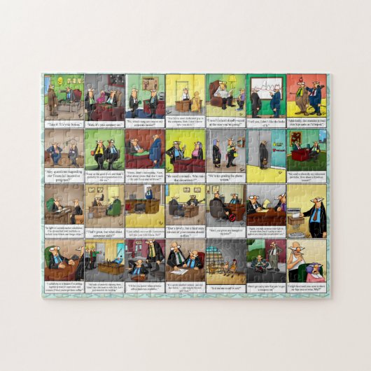 Funny Spectickles Workplace Spaß Puzzle (Horizontal)