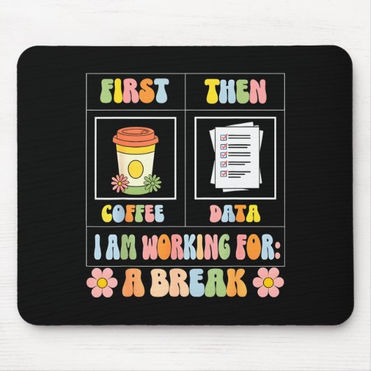 Funny Sped Teacher Special Education First Coffee Mousepad (Vorne)