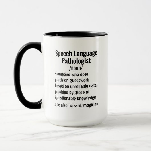 Funny Speech Language Pathologe Definition Geschen Tasse (Links)