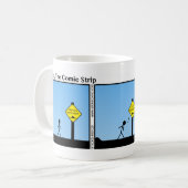 Funny Speed Bump Stickman Tasse - 125 (Vorderseite Links)