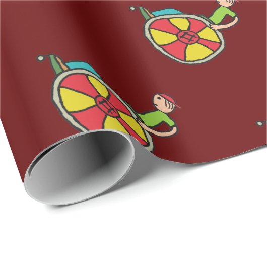 Funny Speedy Rollstuhlbenutzer Geschenkpapier (Rolleneckpunkt)