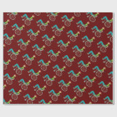 Funny Speedy Rollstuhlbenutzer Geschenkpapier (Flach)