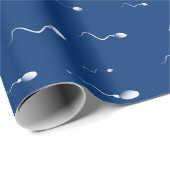 Funny Sperm Fertility Clinic Geschenkpapier (Rolleneckpunkt)